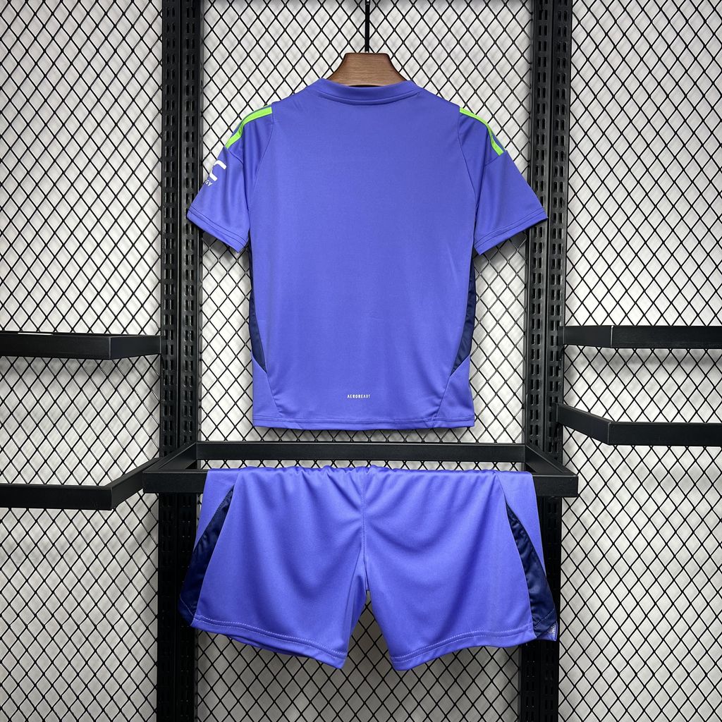 Manchester United 24-25 Purple Goalkeeper Kids Kit - Unitedfutballjersey