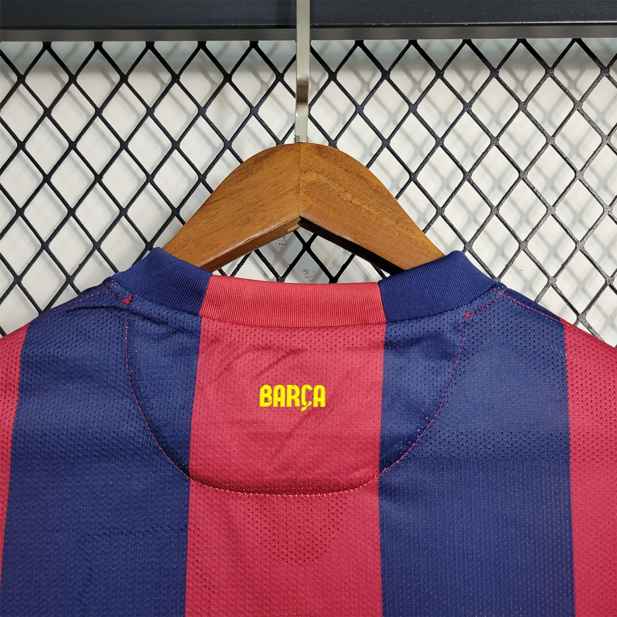 Retro Barcelona 14-15 Home Stadium Long Sleeve Jersey - Unitedfutballjersey