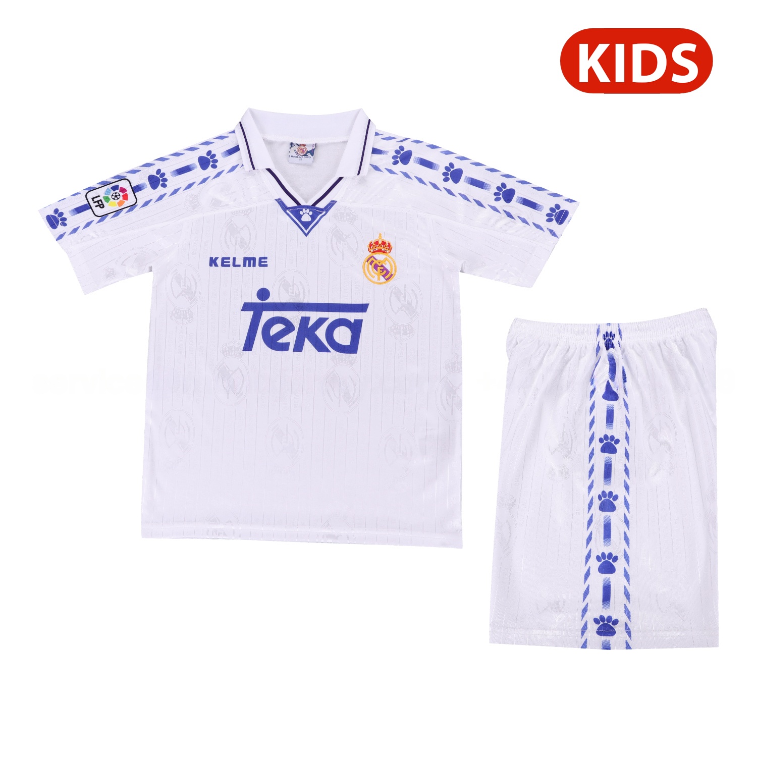 Retro Real Madrid 96-97 Home Kids Kit - Unitedfutballjersey