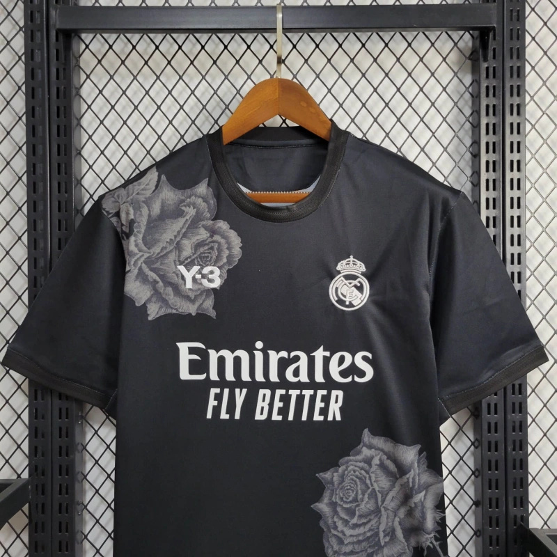 Real Madrid 23-24 Y-3 Black Special Edition Jersey - Fans Version - Unitedfutballjersey