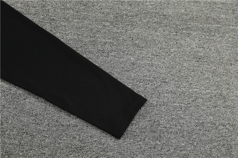 Marseille 23-24 Kids Long Sleeve Training Set Black and Yellow - Unitedfutballjersey