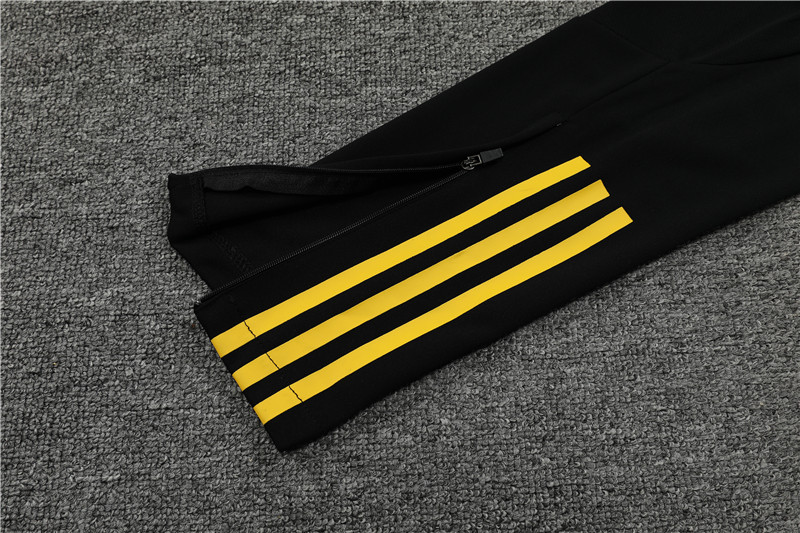 Algeria 23-24 Kids Long Sleeve Training Set Black and White - Unitedfutballjersey