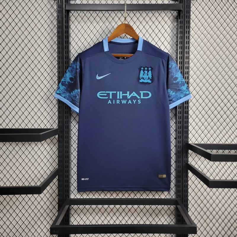 Retro Manchester City 2015-16 Away Stadium Jersey - Unitedfutballjersey