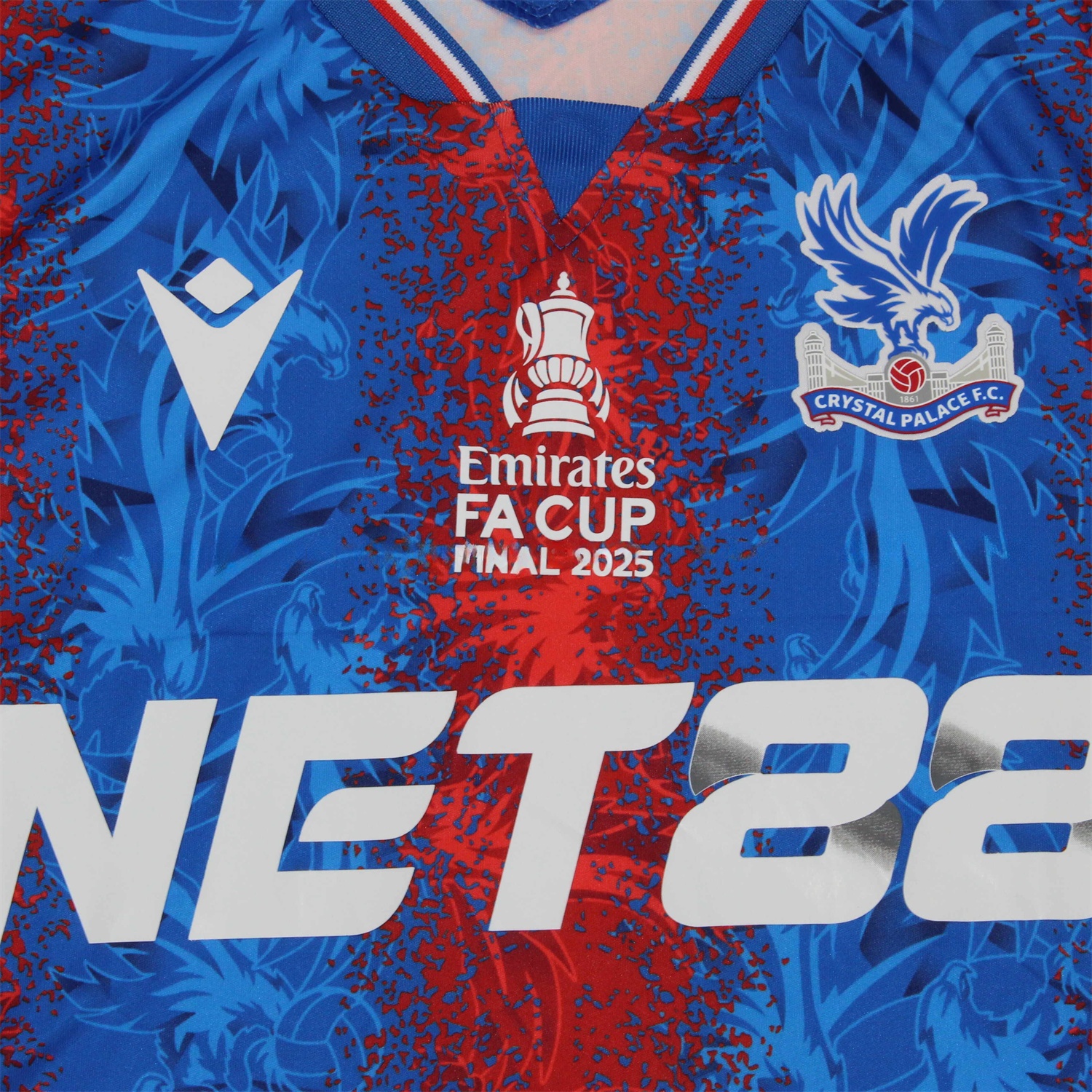 Crystal Palace 24-25 FA CUP FINAL Home Jersey - Fans Version - Unitedfutballjersey