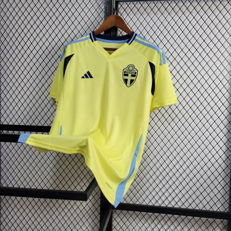Sweden 2024 Home Stadium Jersey - Fans Version - Unitedfutballjersey