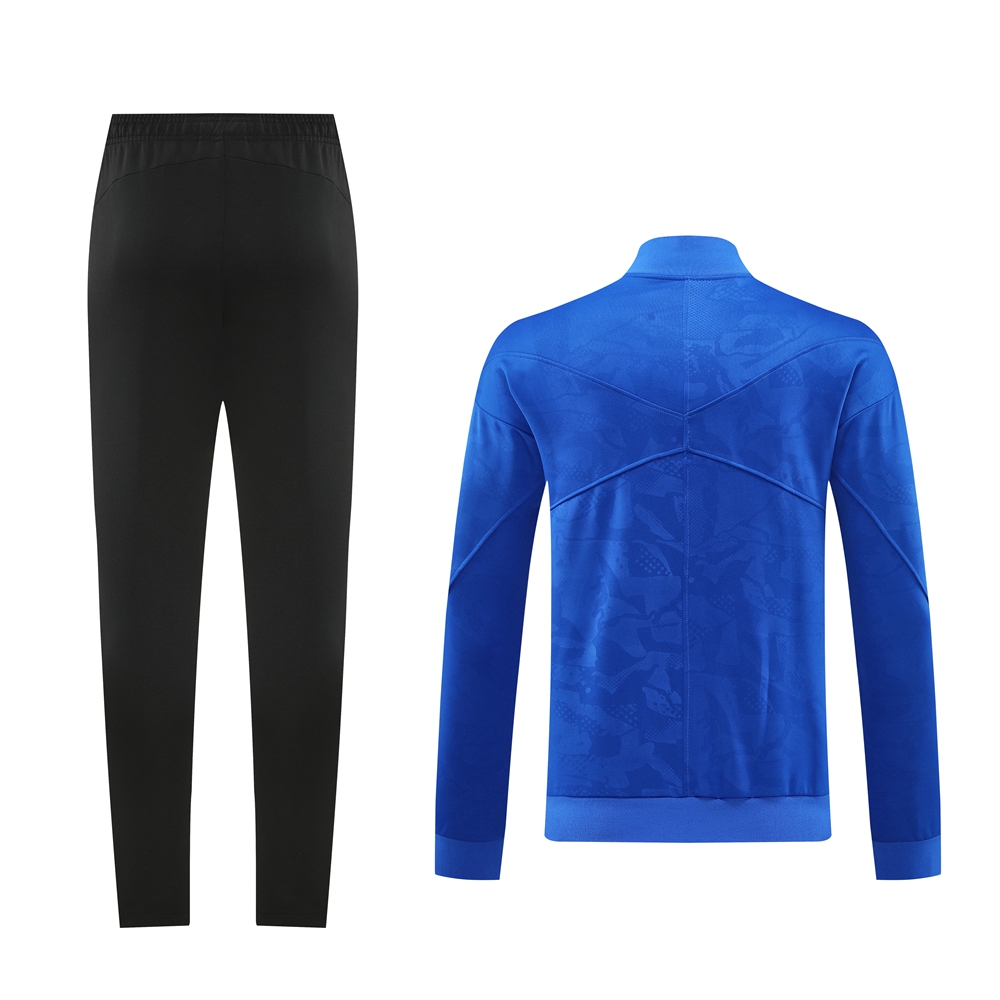 Barcelona 24-25 Jacket Training Tracksuit - Blue Top and Black Pants - Unitedfutballjersey