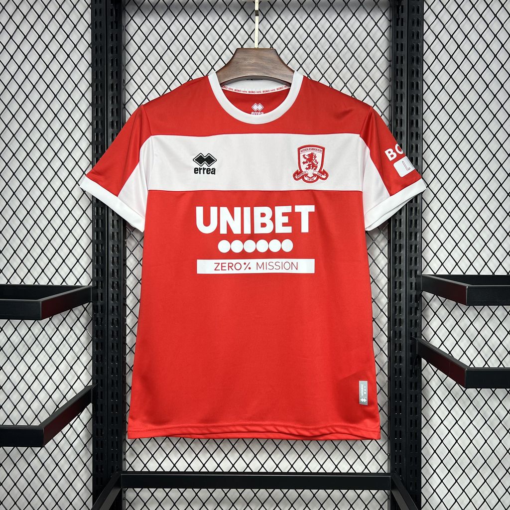 Middlesbrough 24-25 Home Stadium Jersey - Fans Version - Unitedfutballjersey