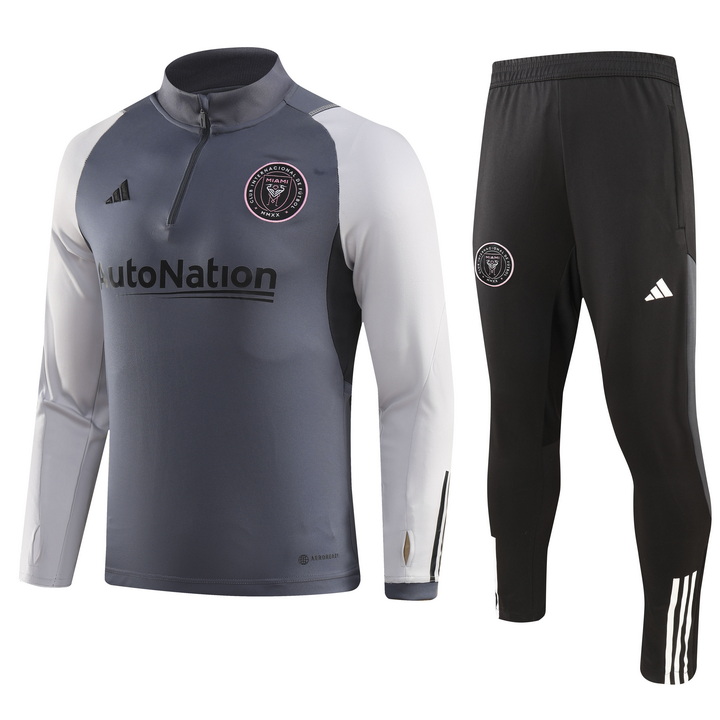 Miami 23-24 Long Sleeve Training Set -Grey - Unitedfutballjersey