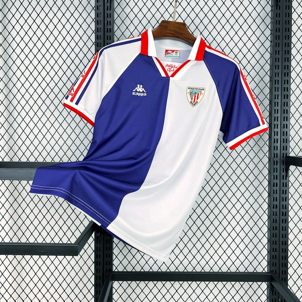 Retro Athletic Bilbao 1997-98 Away Unsponsored Jersey - Unitedfutballjersey