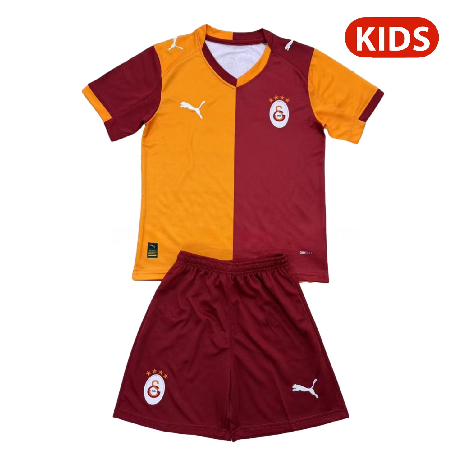 Galatasaray 25-26 Home Unsponsored Kids Kit - Unitedfutballjersey