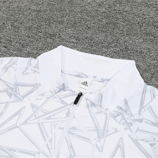 Real Madrid 24-25 Long Sleeve Training Set - White Camouflage - Unitedfutballjersey