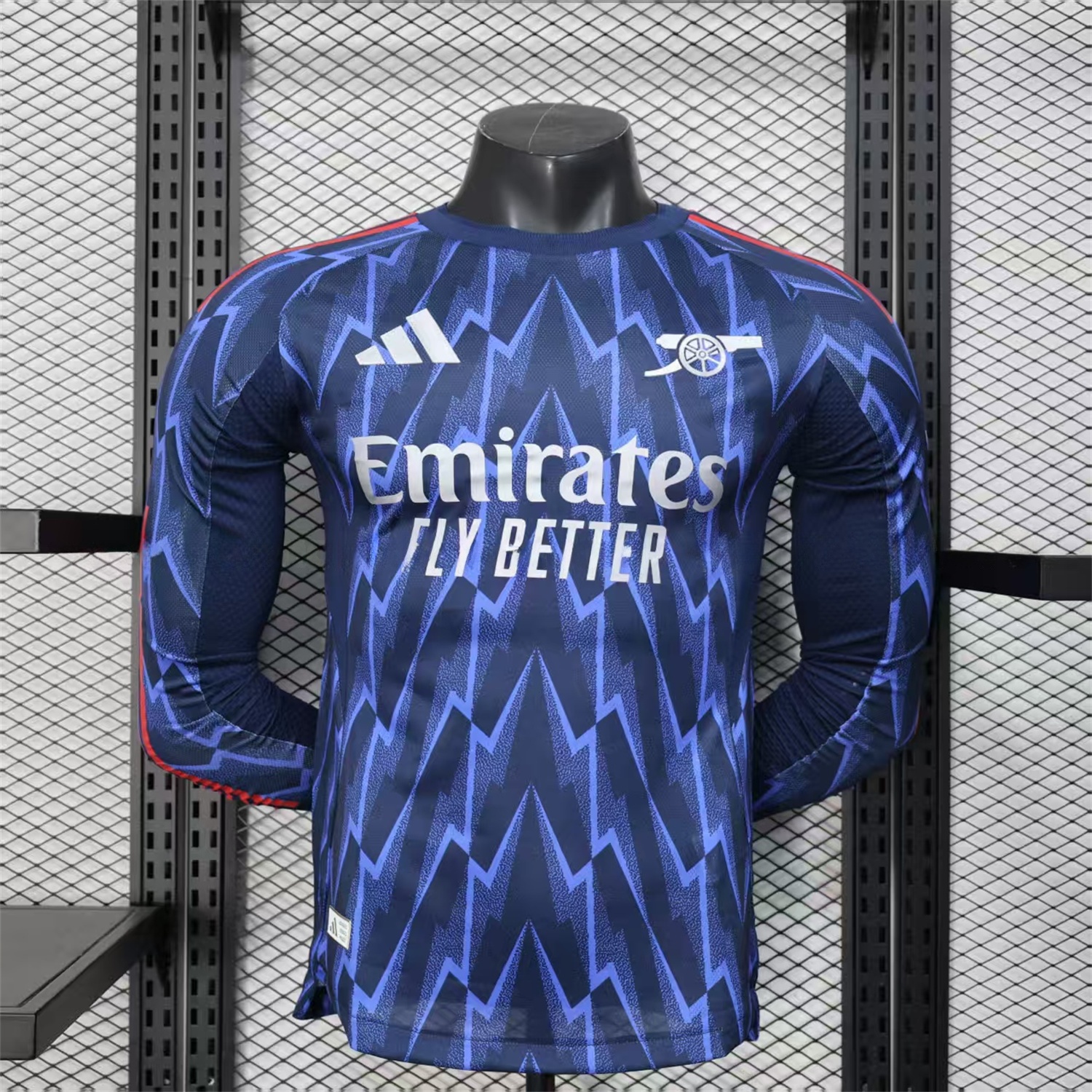 Arsenal 25-26 Away Long Blue Jersey - Player Version - Unitedfutballjersey