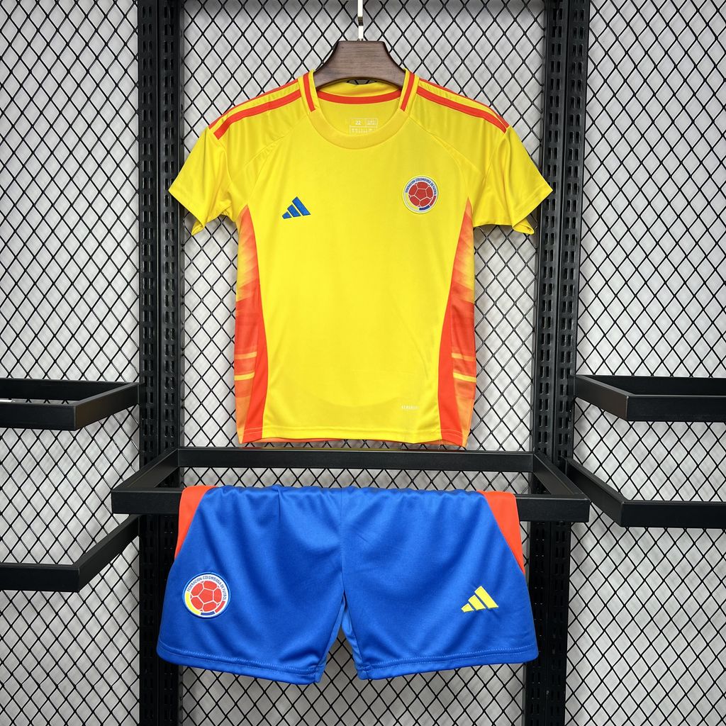 Colombia 2024 Home Stadium Kids Kit - Unitedfutballjersey