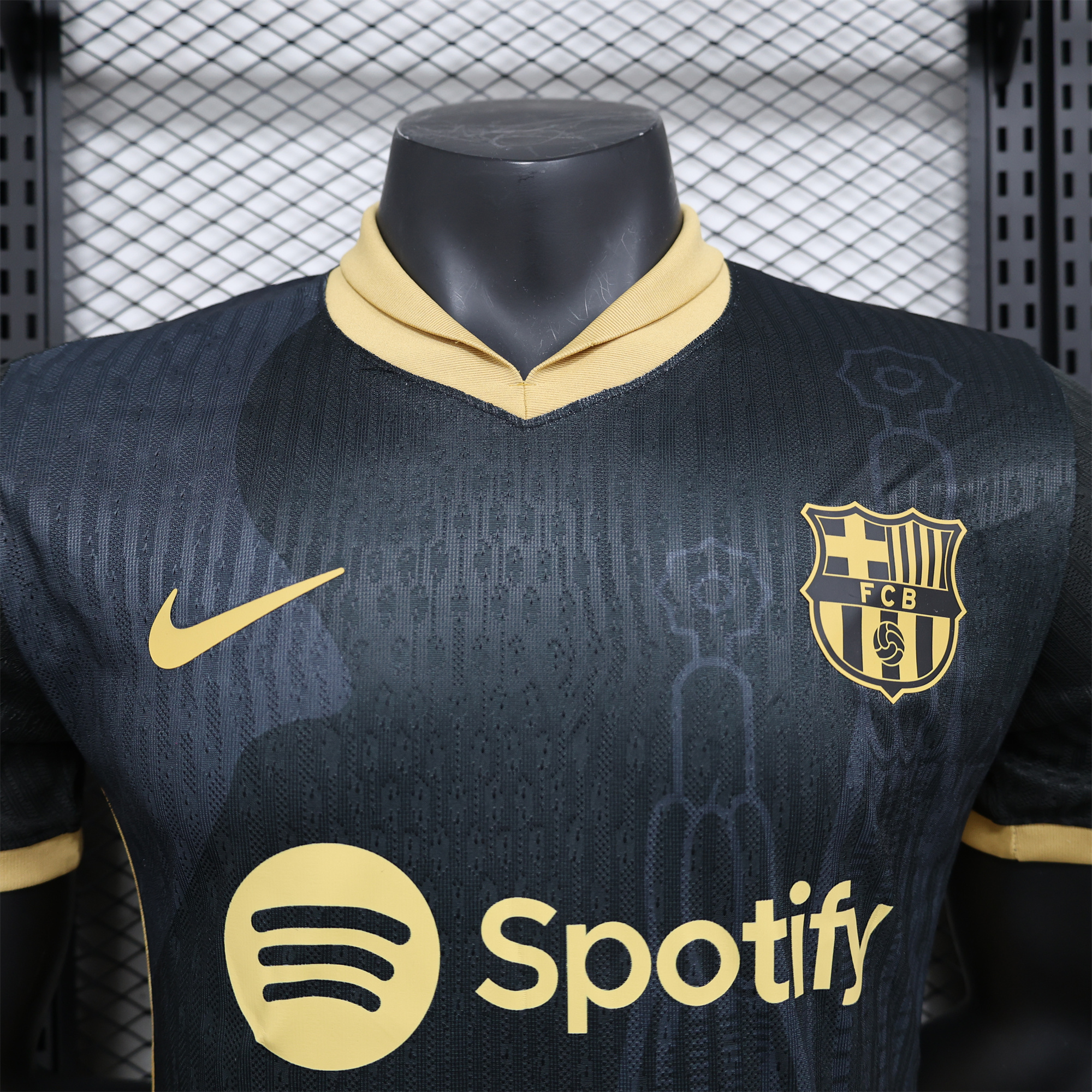 Barcelona 24-25 Black Gold Special Edition Jersey - Player Version - Unitedfutballjersey