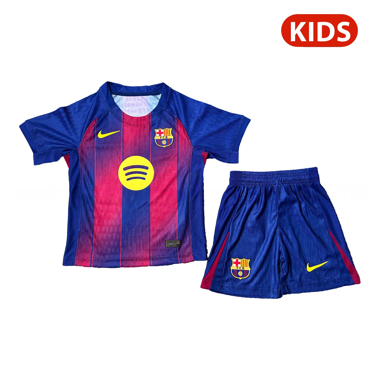 B.A.R.S.A 25-26 Home Kids Kit - Player Version - Unitedfutballjersey