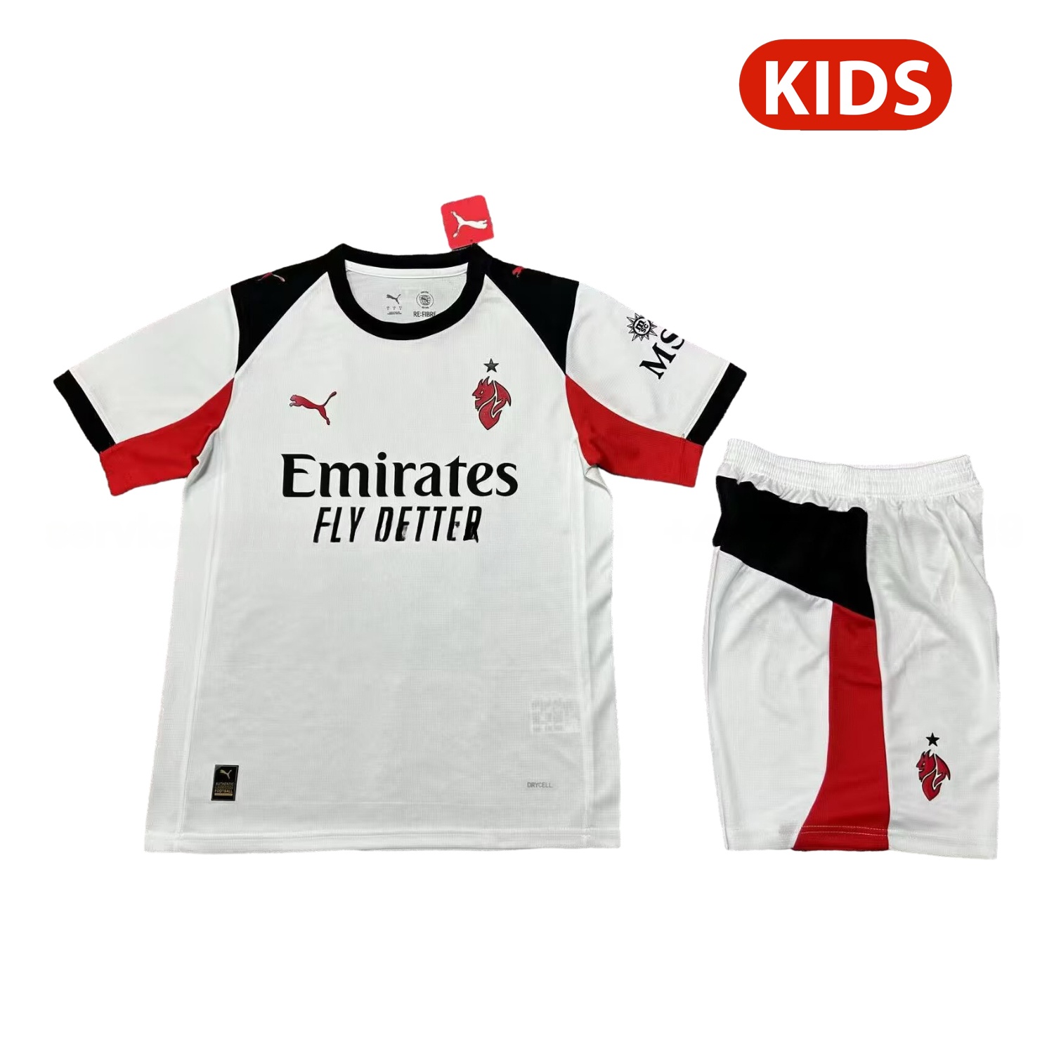 AC Milan 25-26 Away Men's Adult Jersey Set - Fans Version - Unitedfutballjersey