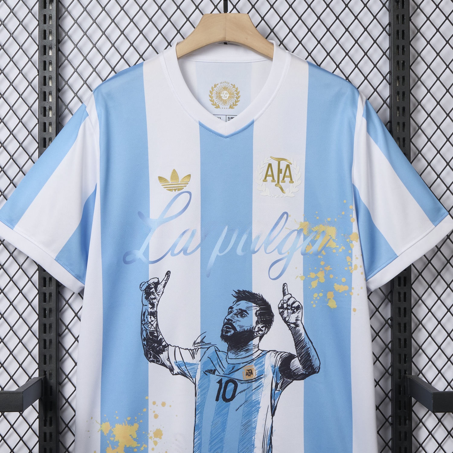 Argentina 25-26 50th Anniversary Messi Graffiti Special Jersey - Fans Version - Unitedfutballjersey