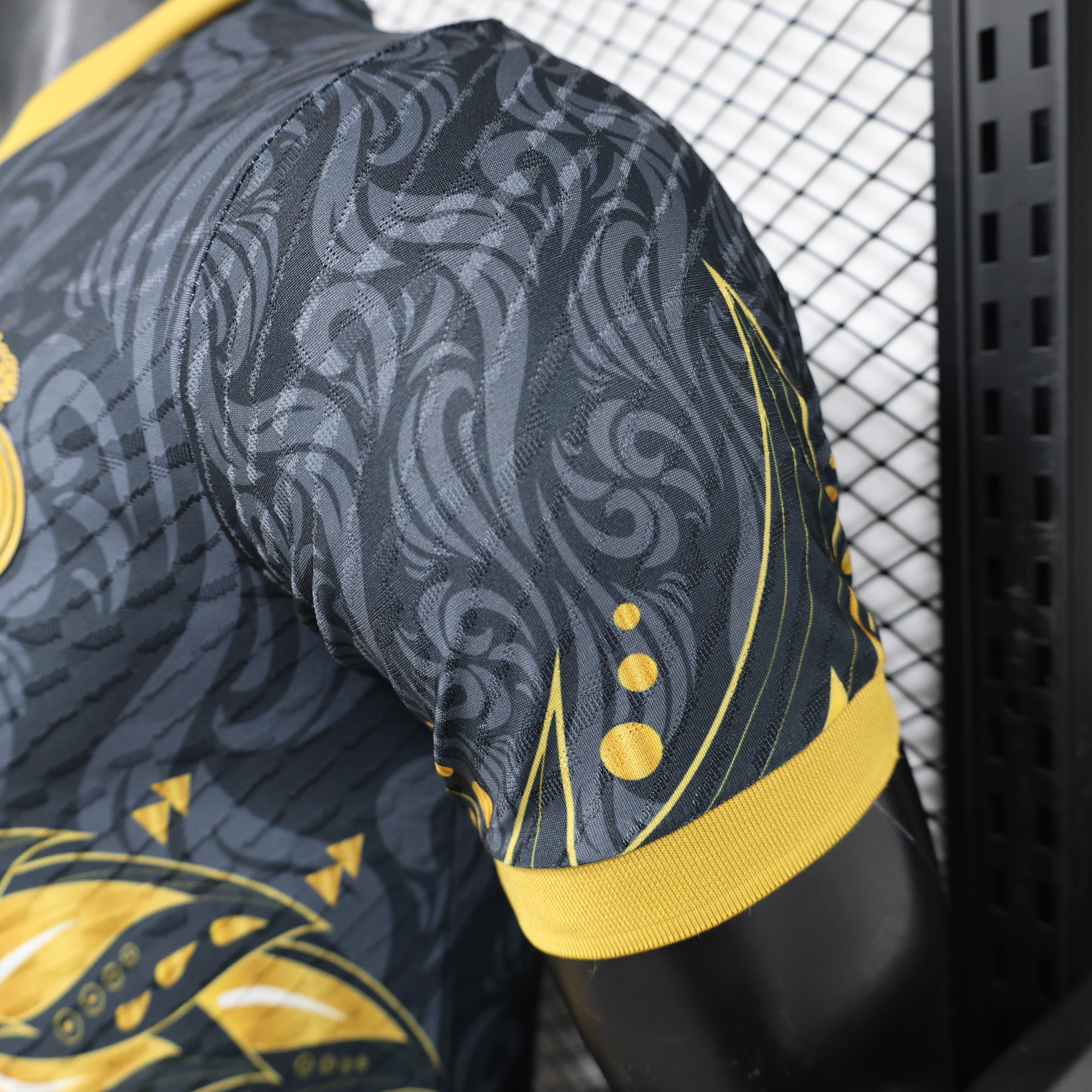 Real Madrid 24-25 Black Yellow Special Edition Jersey - Player Version - Unitedfutballjersey