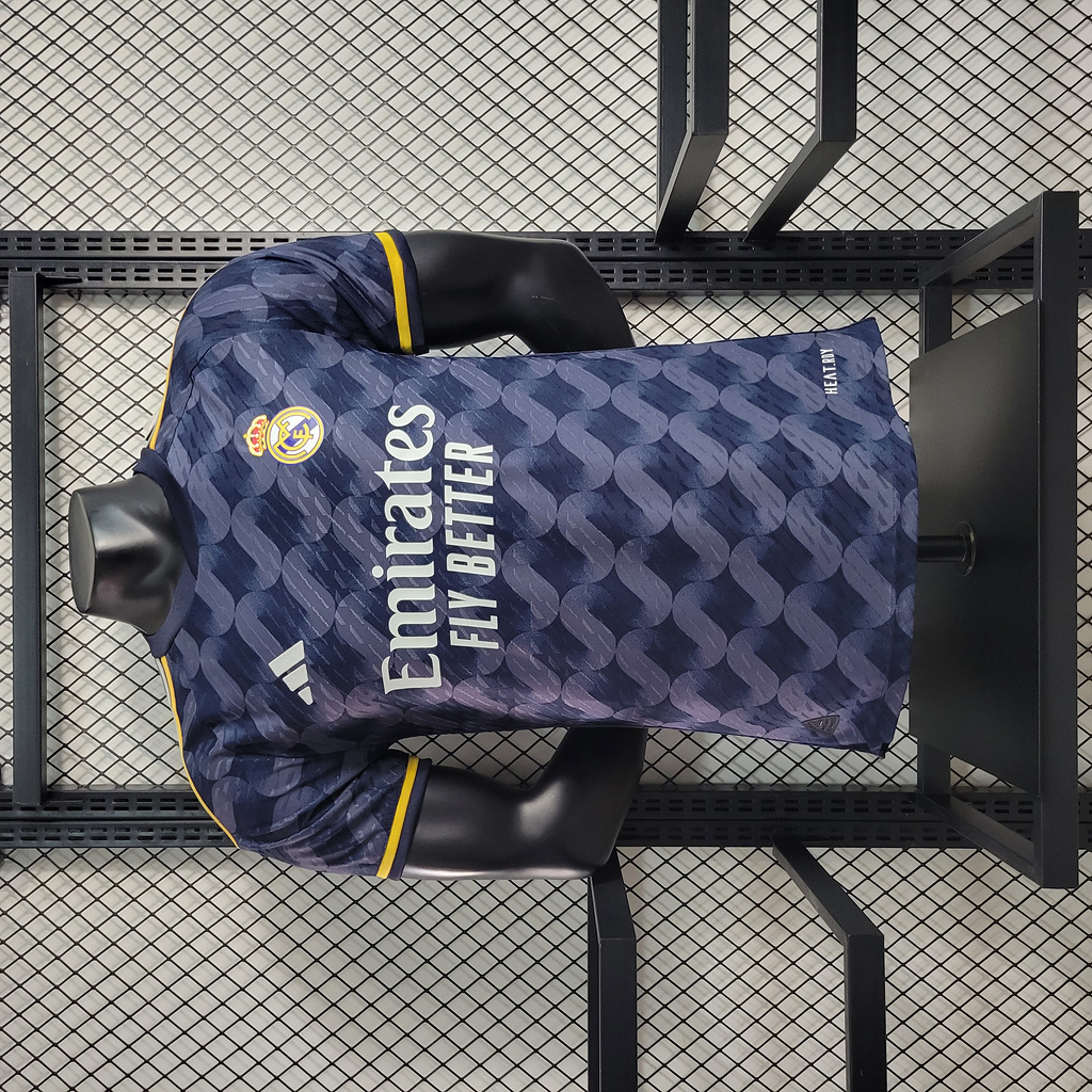 Real Madrid 23-24 Away Blue Jersey - Player Version - Unitedfutballjersey