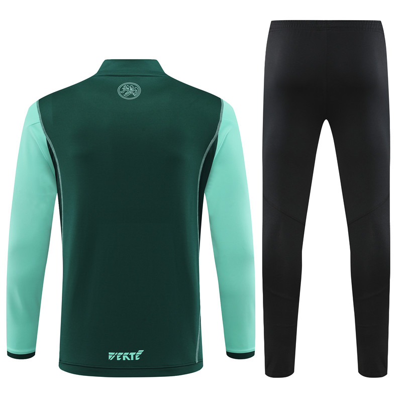 Algeria 23-24 Long Sleeve Training Set -Green - Unitedfutballjersey