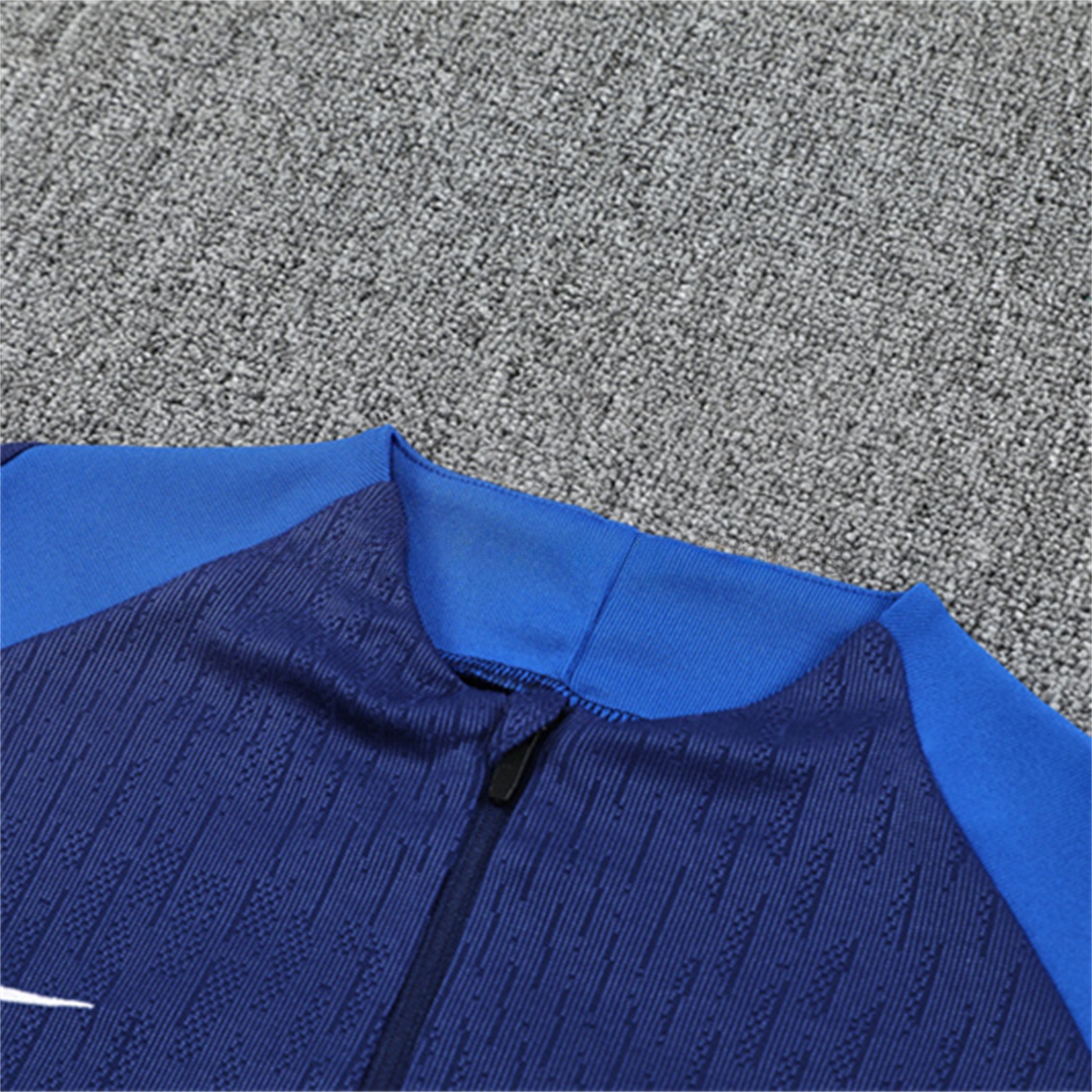 Paris Saint-Germain PSG 25-26 Kid Long Sleeves Training Set - Royal Blue Gray Sleeves Top & Royal Blue Pants - Unitedfutballjersey