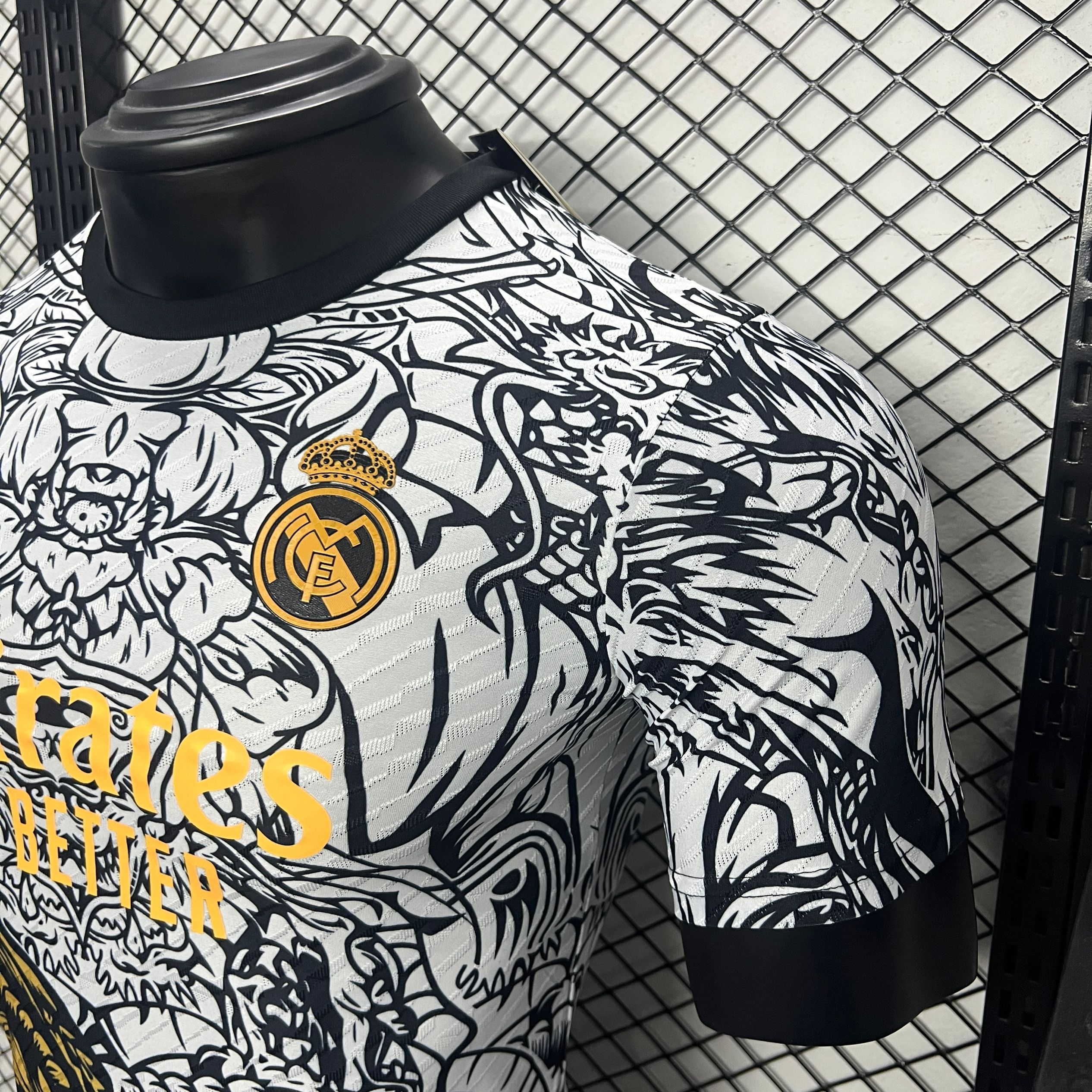 Real Madrid 24-25 Yellow Dragon Special Edition White Jersey - Player Version - Unitedfutballjersey
