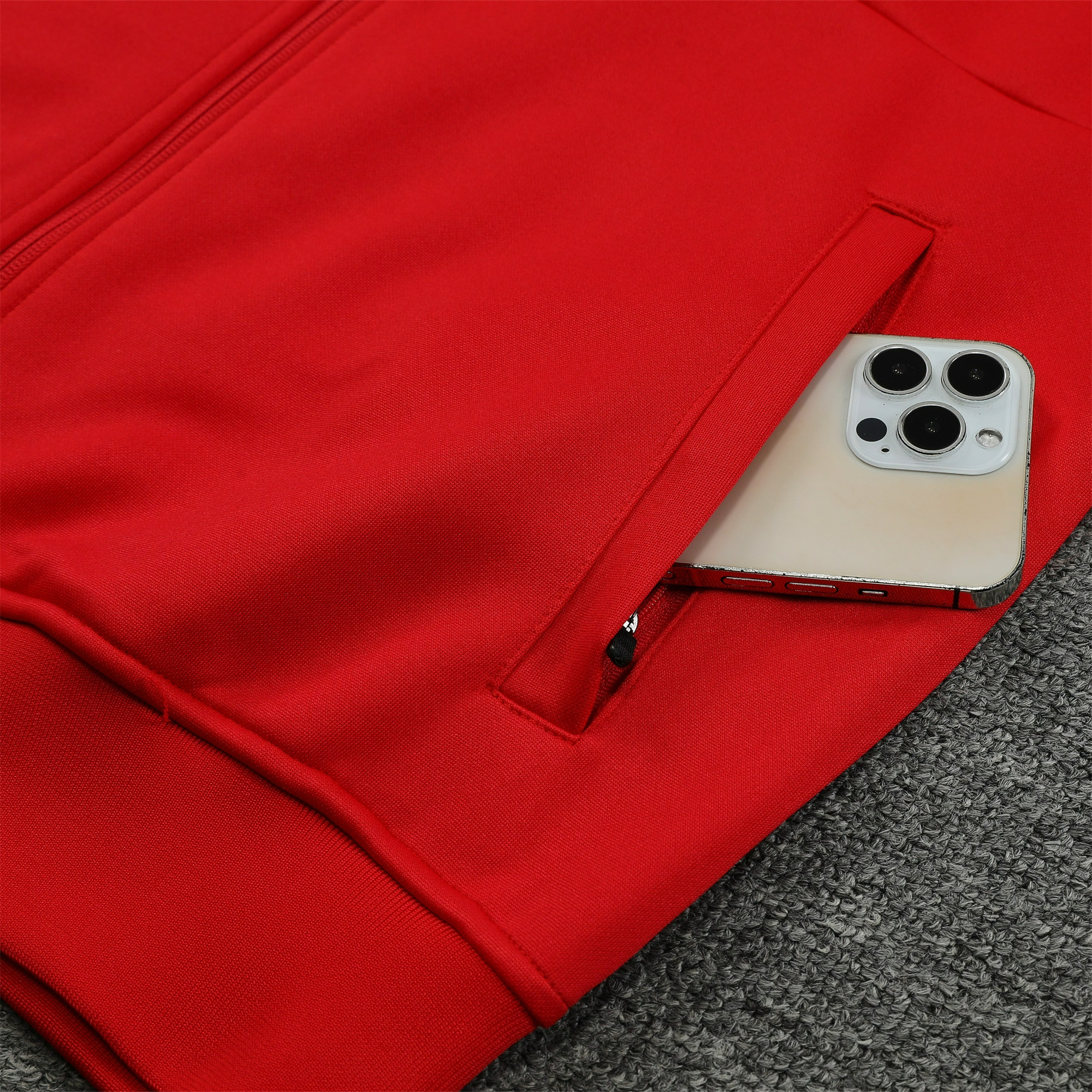 B.A.R.S.A 23-24 Jacket Training Tracksuit Red - Unitedfutballjersey