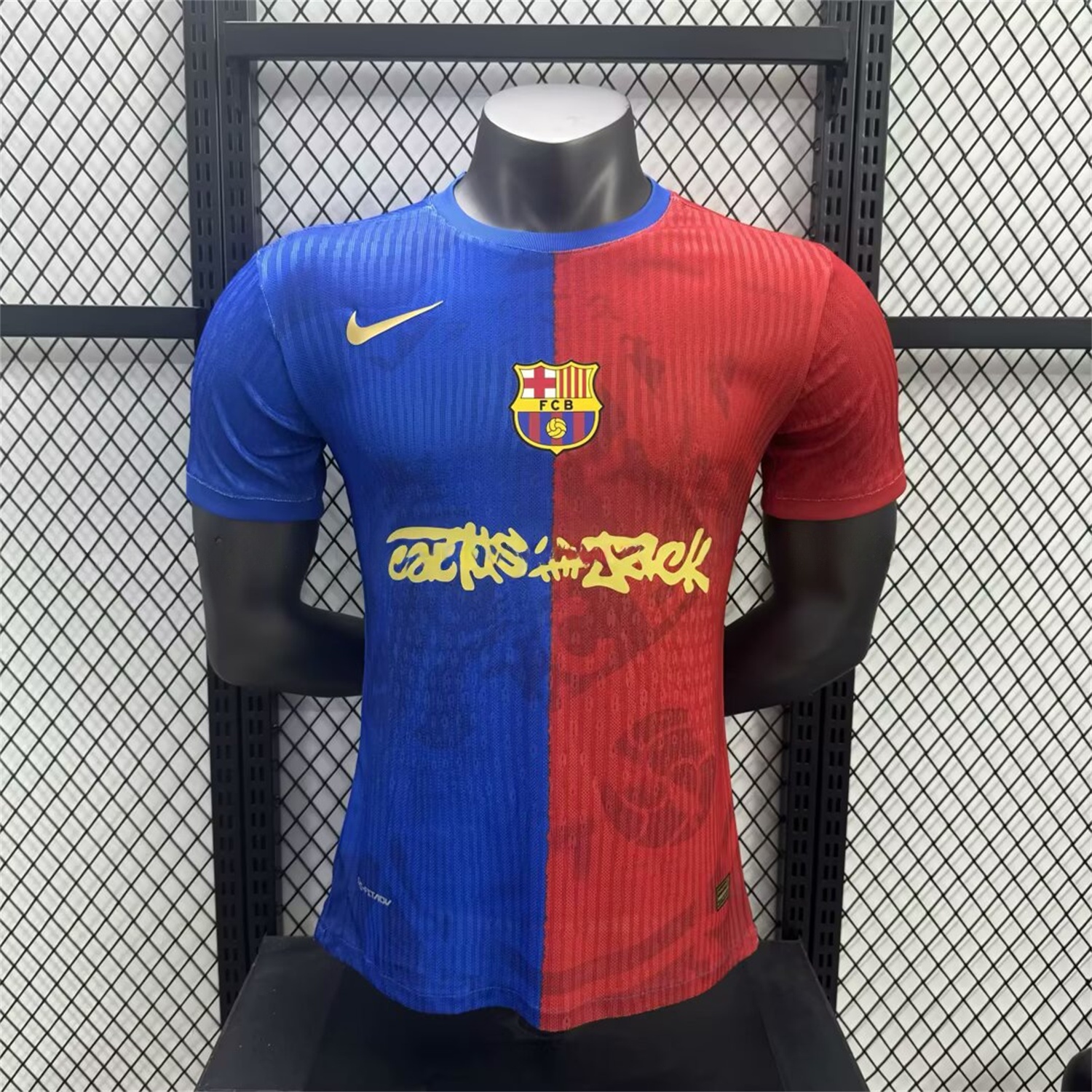 Barcelona x Travis Scott 25-26 Red & Blue Special Jersey - Player Version - Unitedfutballjersey