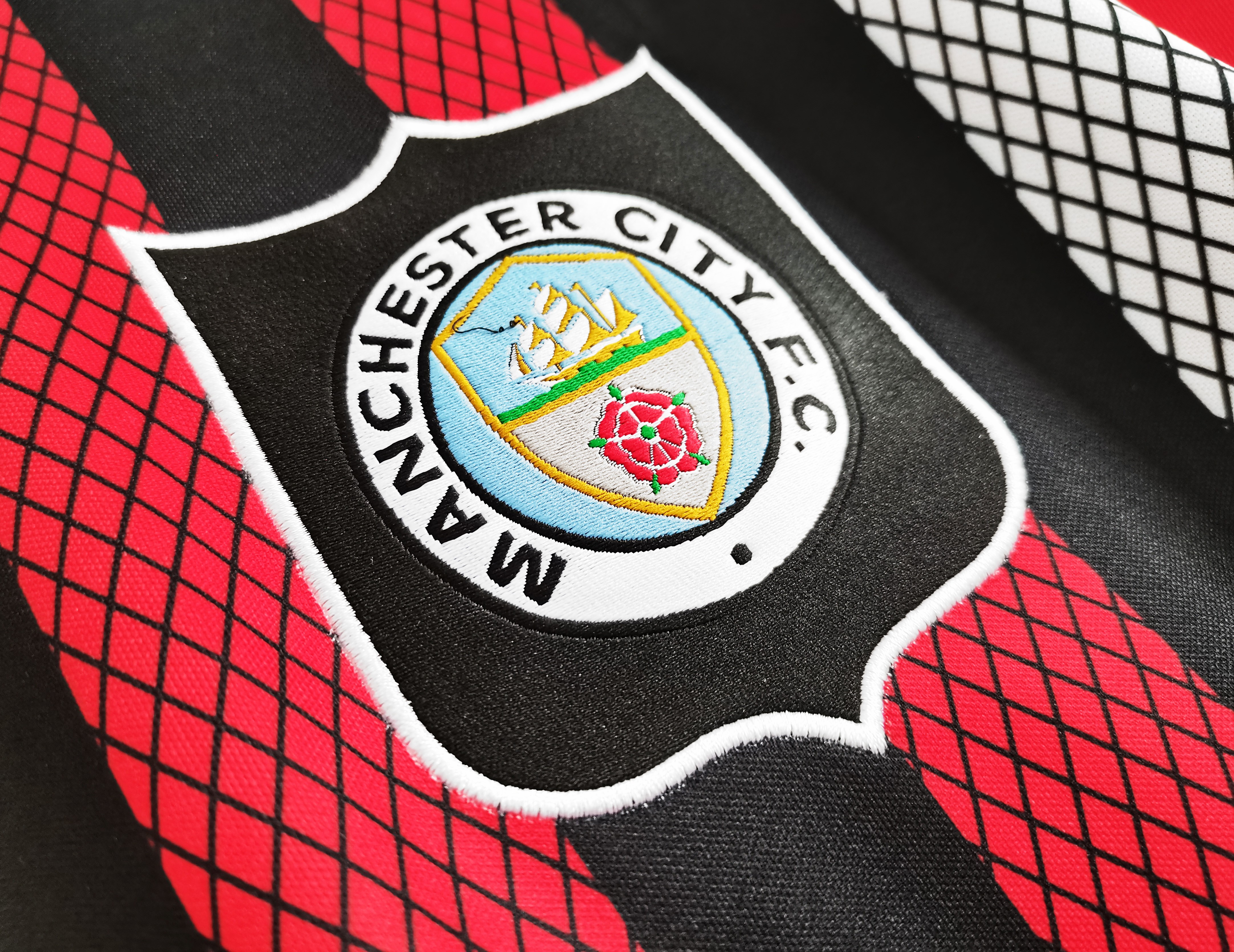 Retro Manchester City 1994-96 Away Stadium Jersey - Unitedfutballjersey