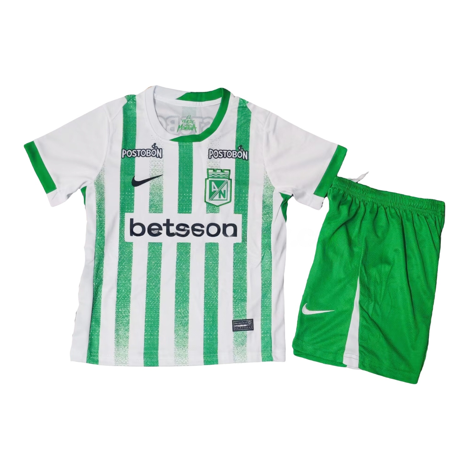 Atlético Nacional 25-26 Home Kids Kit - Unitedfutballjersey