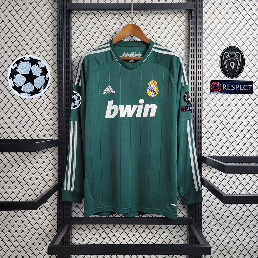 Real Madrid Retro 12-13 Third Away Long Sleeve Jersey - Unitedfutballjersey
