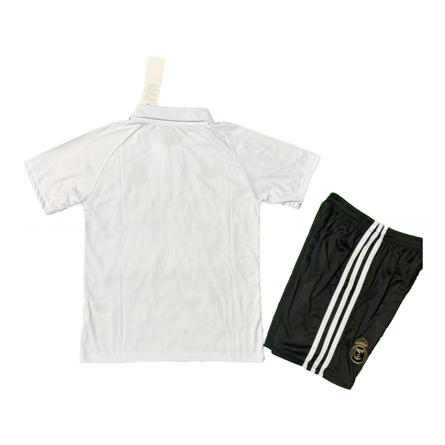 Real Madrid 25-26 Black Dragon White Special Polo Kids Kit - Unitedfutballjersey