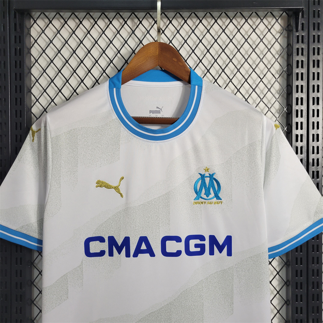 Marseille 23-24 Home Stadium Jersey - Fans Version - Unitedfutballjersey