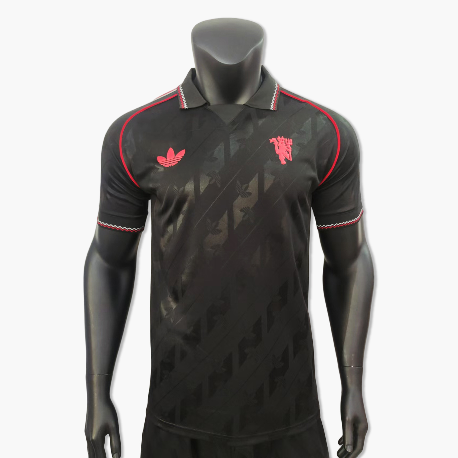 Manchester United 24-25 Originals LFSTLR Black Jersey - Player Version - Unitedfutballjersey