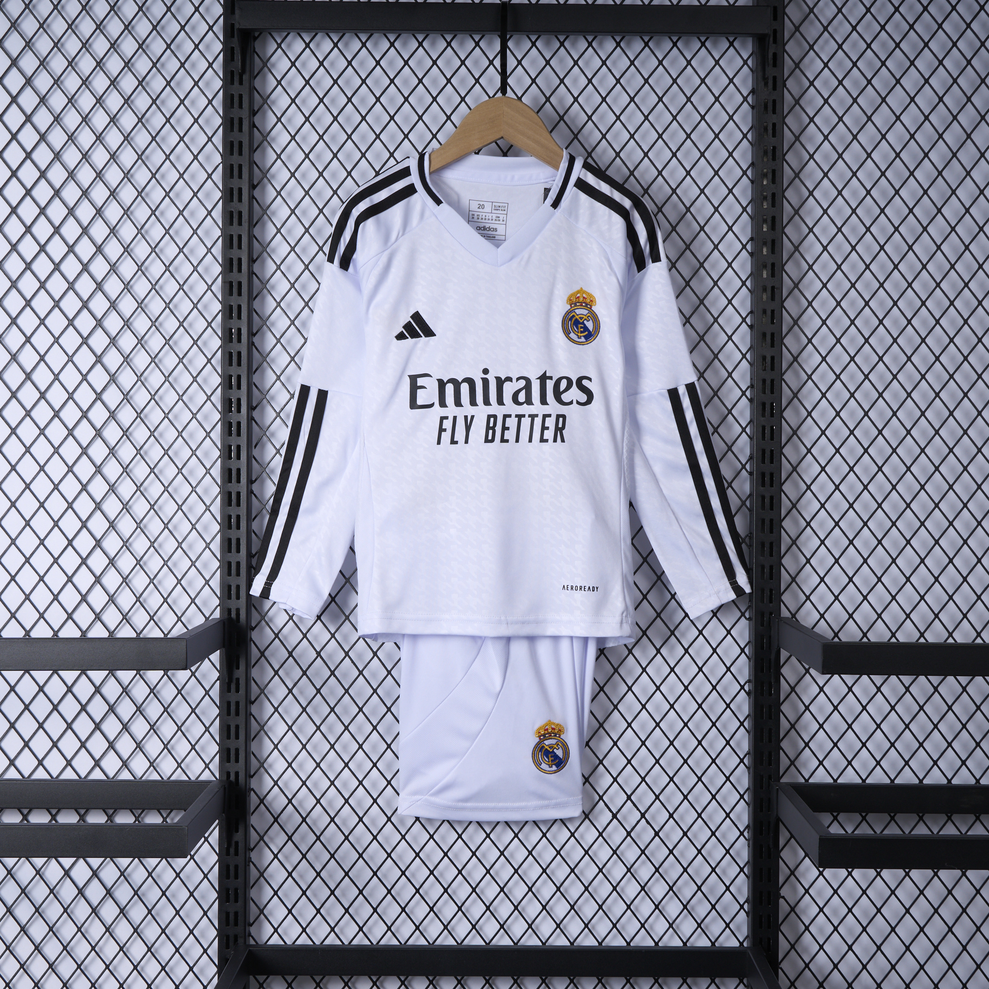 Real Madrid 24-25 Home Long Sleeve Kids Kit - Unitedfutballjersey