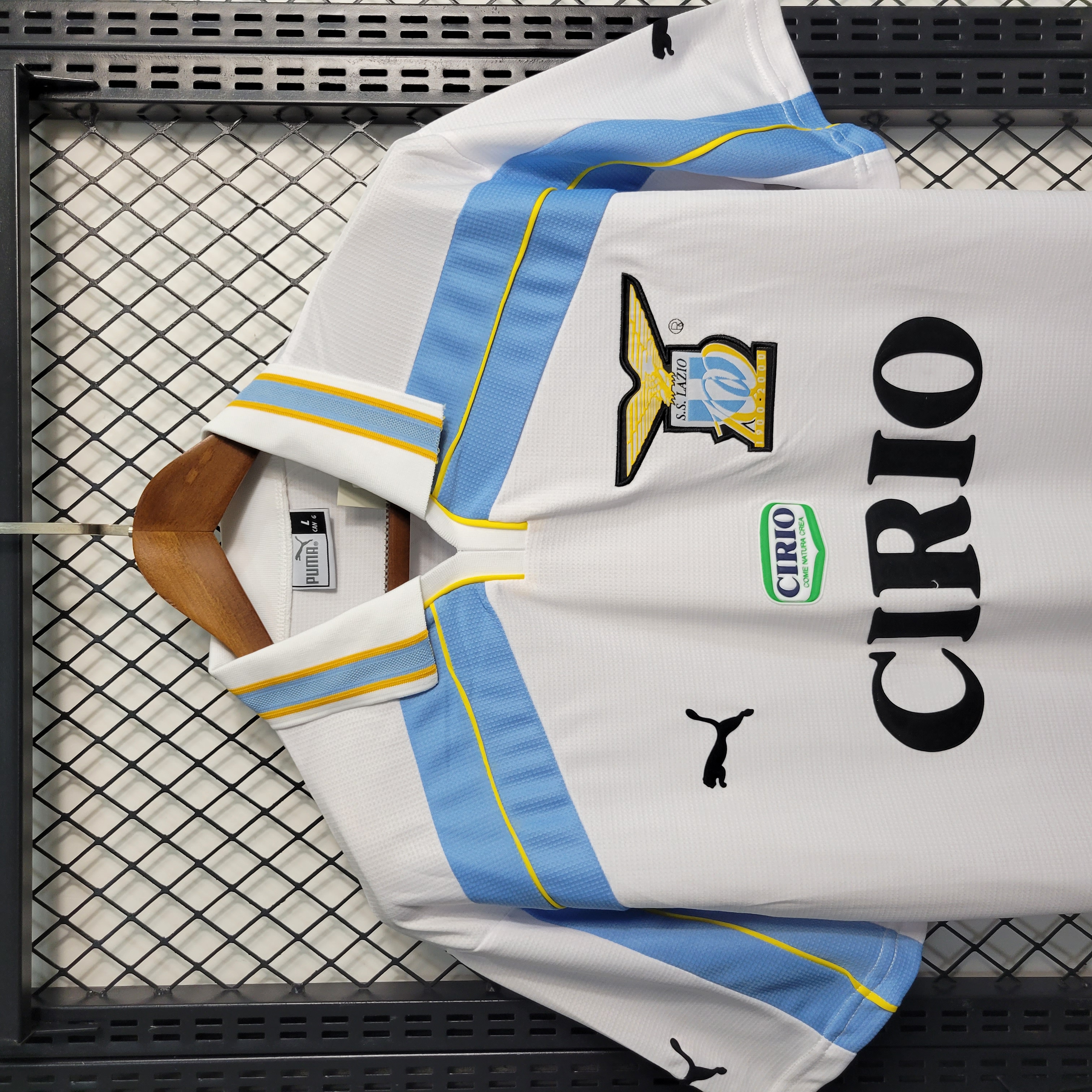 Retro Lazio 1999-00 Centenary Home Stadium Jersey - Unitedfutballjersey