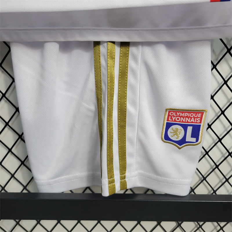 Lyon 23/24 Home Kids Kit - Unitedfutballjersey