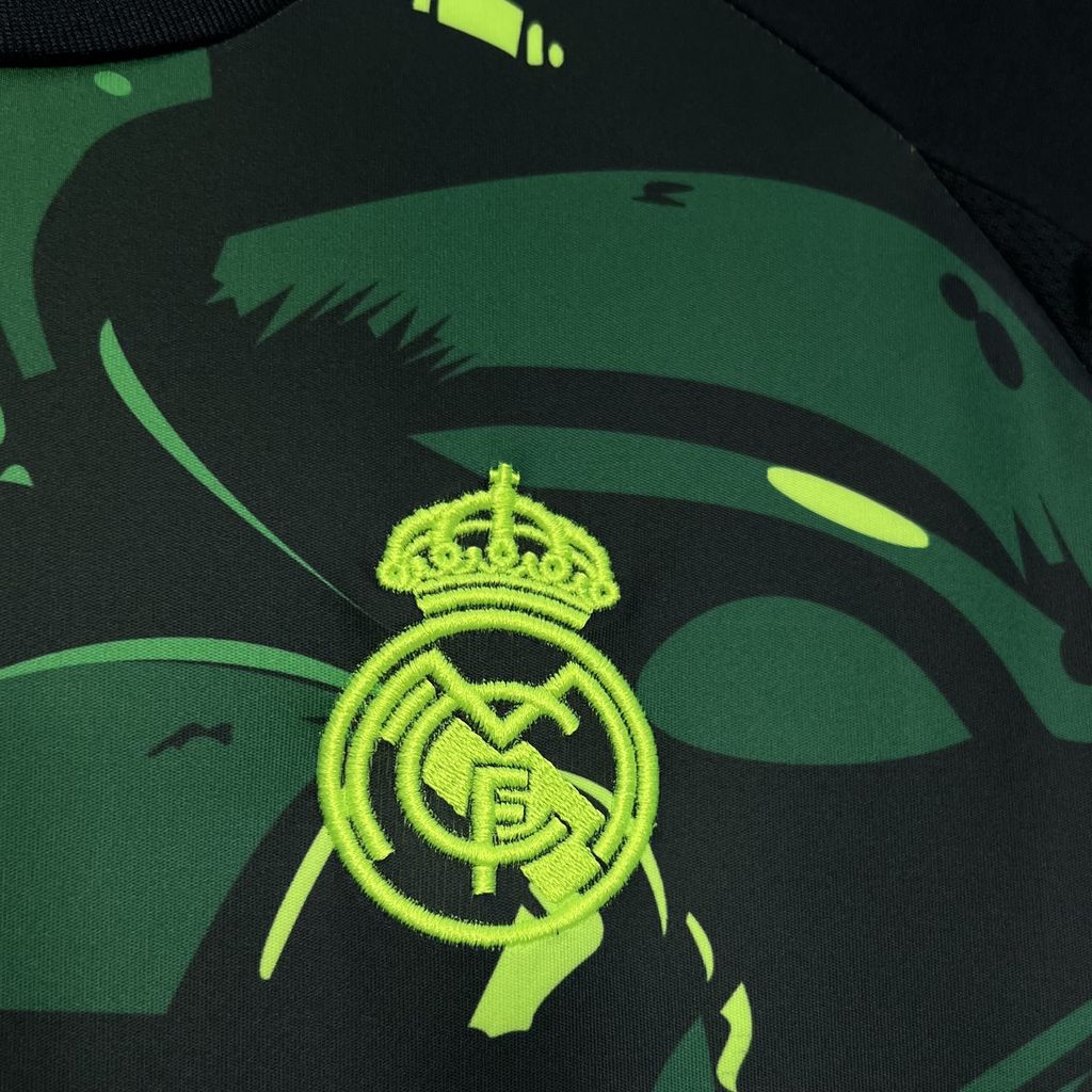 Real Madrid 24-25 Black and Green Turtle Jersey - Fans Version - Unitedfutballjersey
