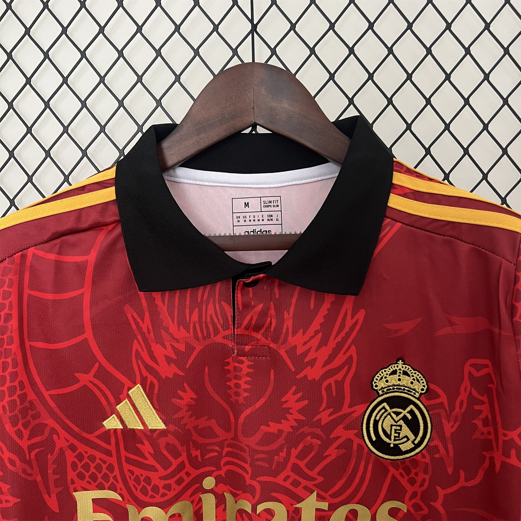 Real Madrid 24-25 Red Colorful Dragon Speical Jersey - Fans Version - Unitedfutballjersey