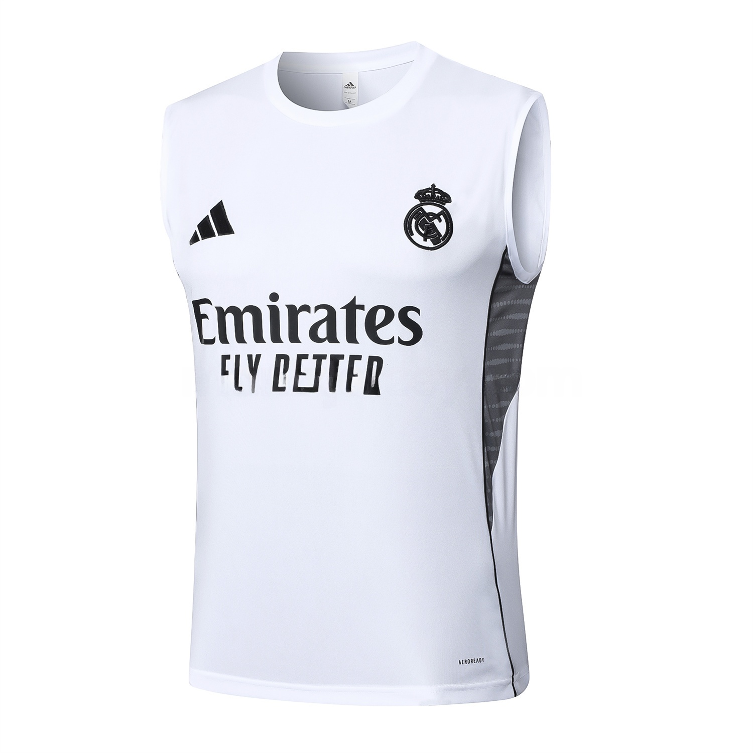 Real Madrid 25-26 Vest Training Set - White Vest and Black Shorts - Unitedfutballjersey