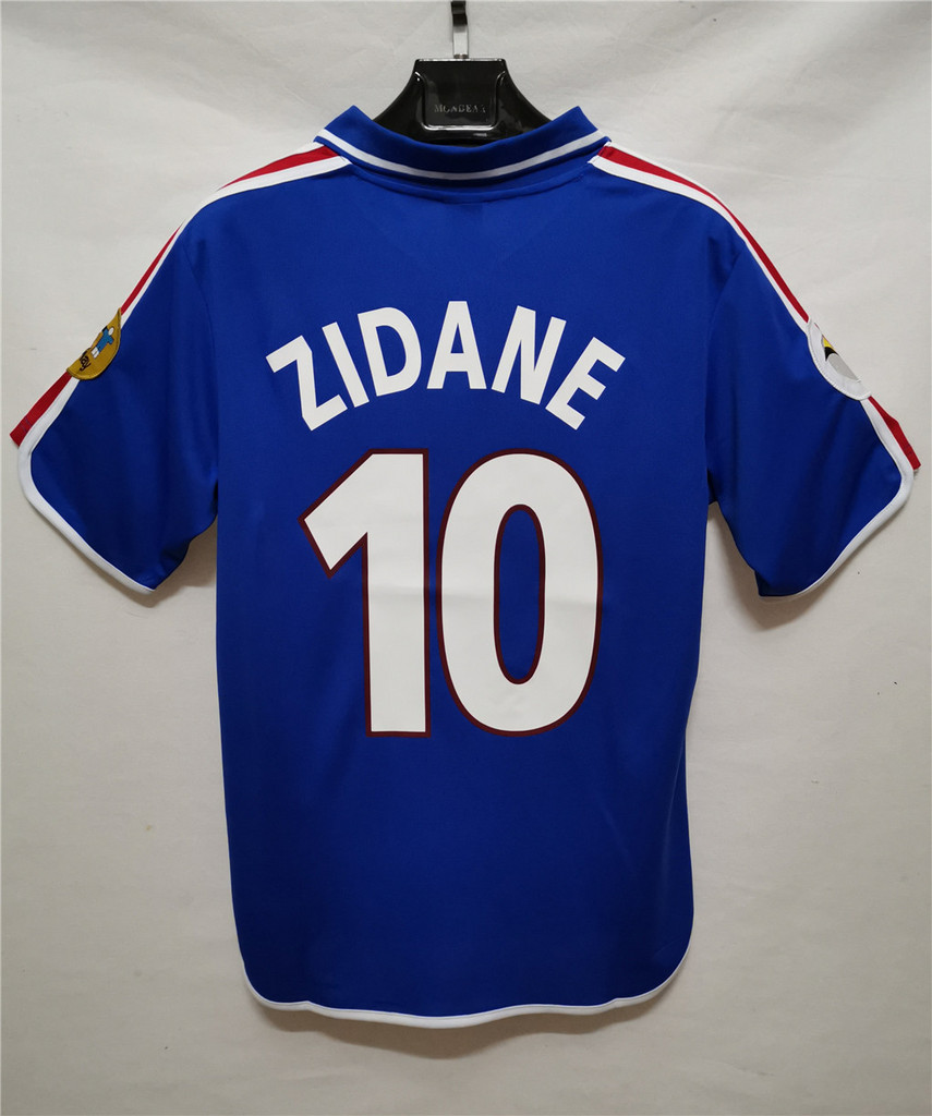 Retro France 2000 Home Stadium Jersey - Unitedfutballjersey