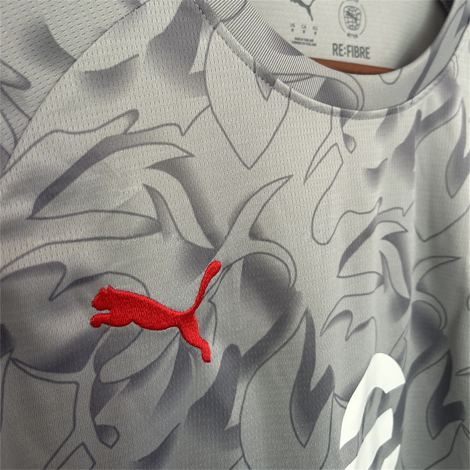 AC Milan 25-26 Grey Pre-Match Training Jersey - Fans Version - Unitedfutballjersey