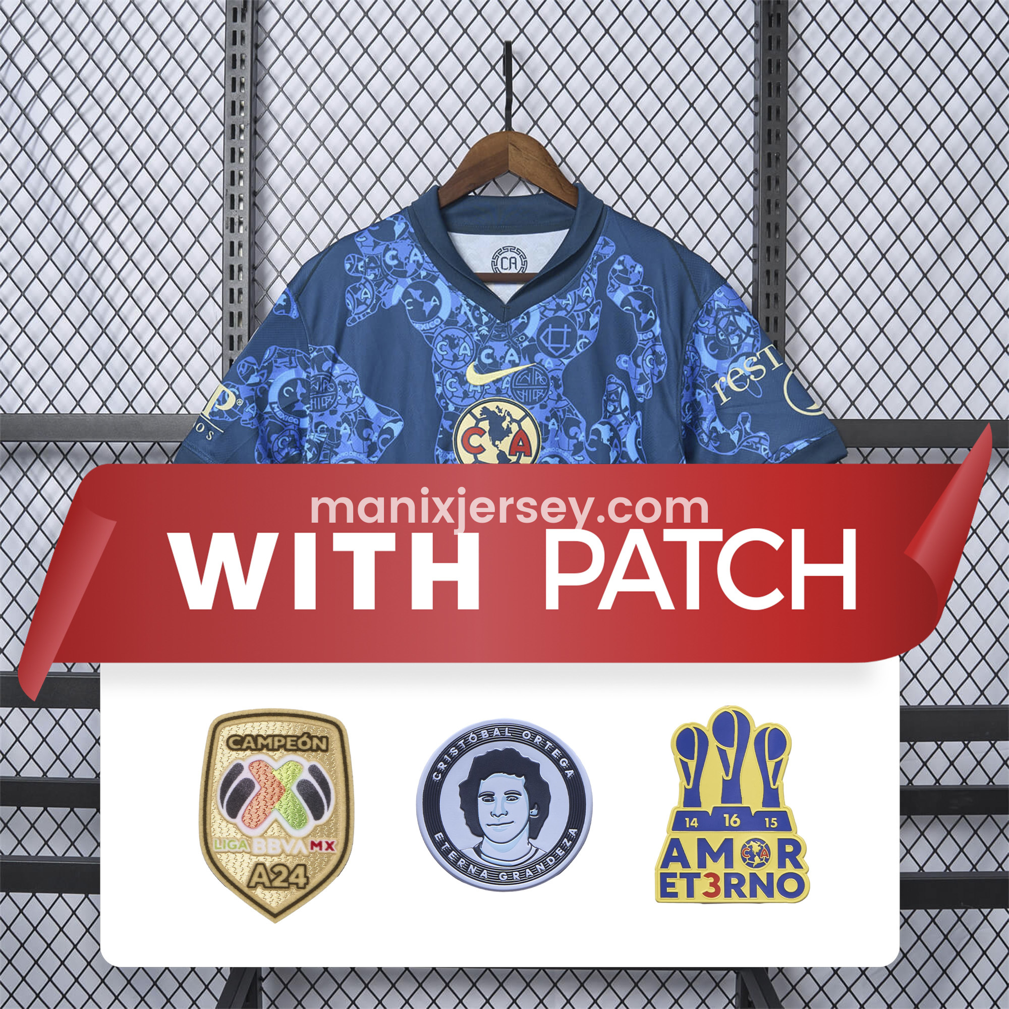 【NEW】Club América 24-25 Away Jersey - Fans Version - Unitedfutballjersey