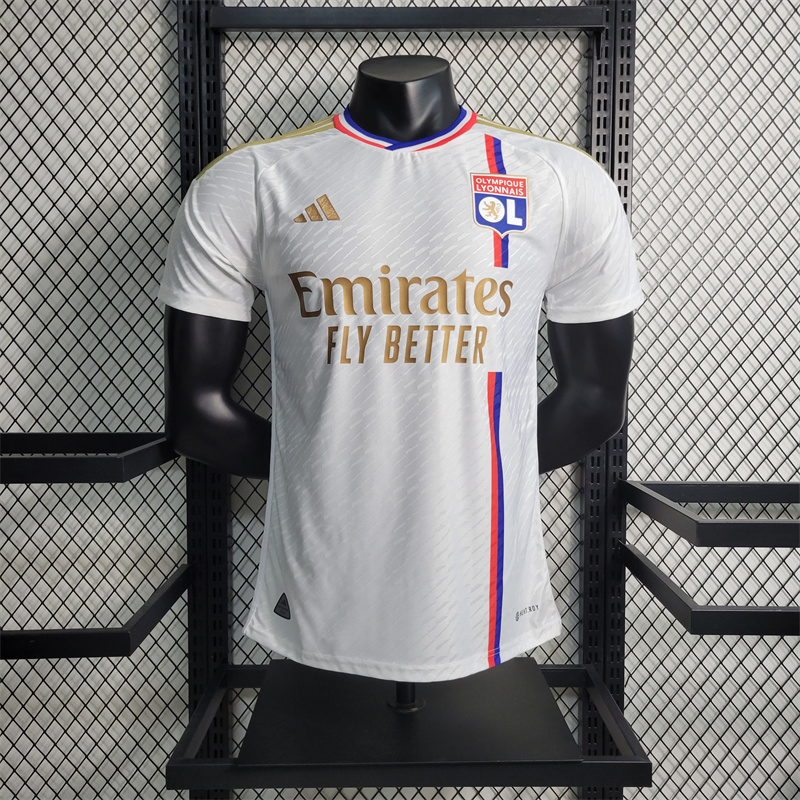 Lyon 23-24 Home Jersey - Player Version - Unitedfutballjersey