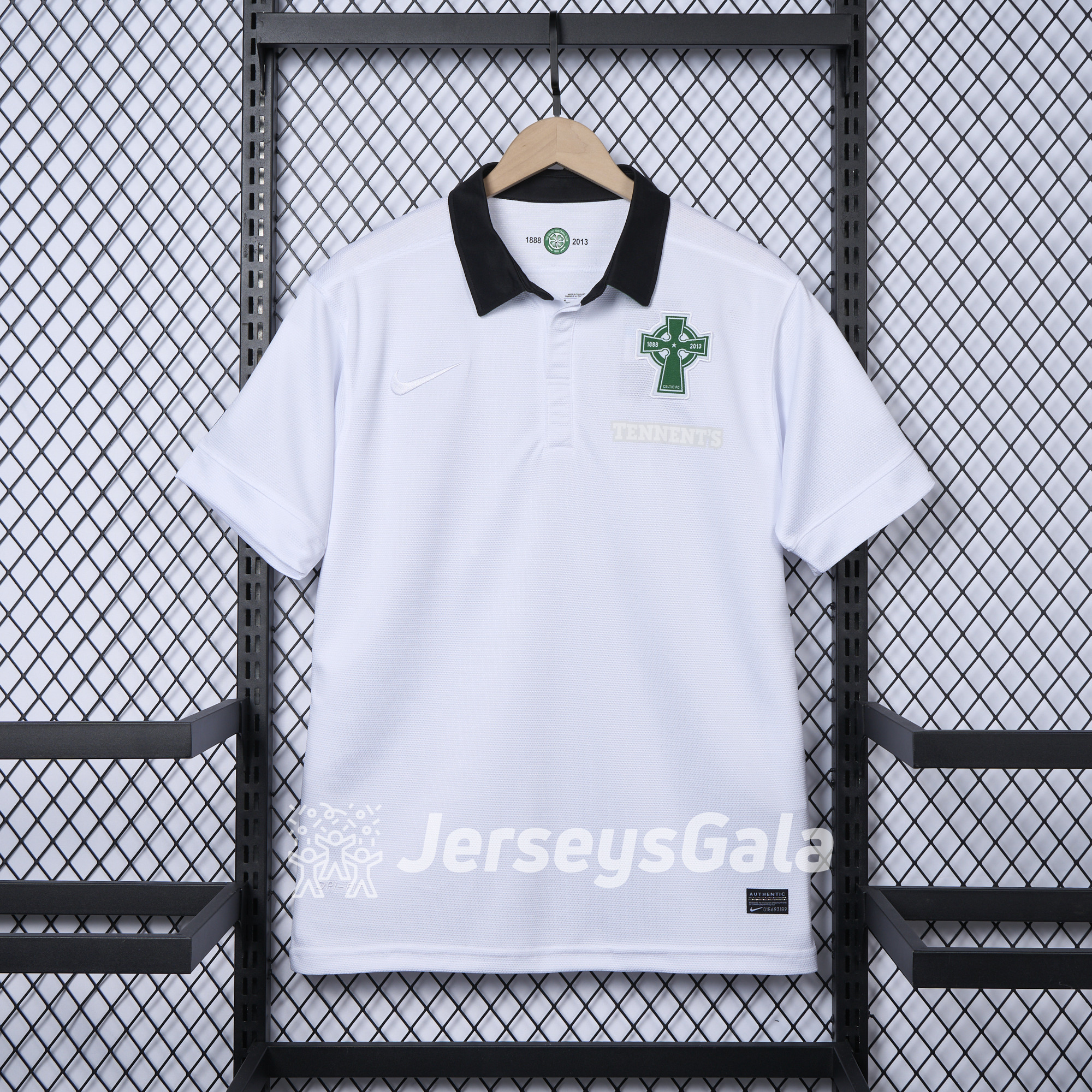 Retro Celtic 2012-13 Third 125th Anniversary White POLO Shirt - Unitedfutballjersey