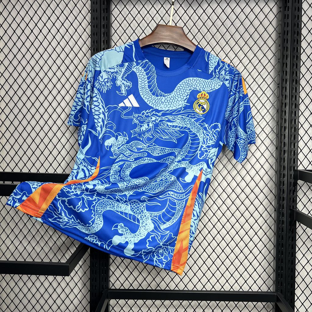 Real Madrid 24-25 Blue Dragon Special Edition Jersey - Fans Version - Unitedfutballjersey