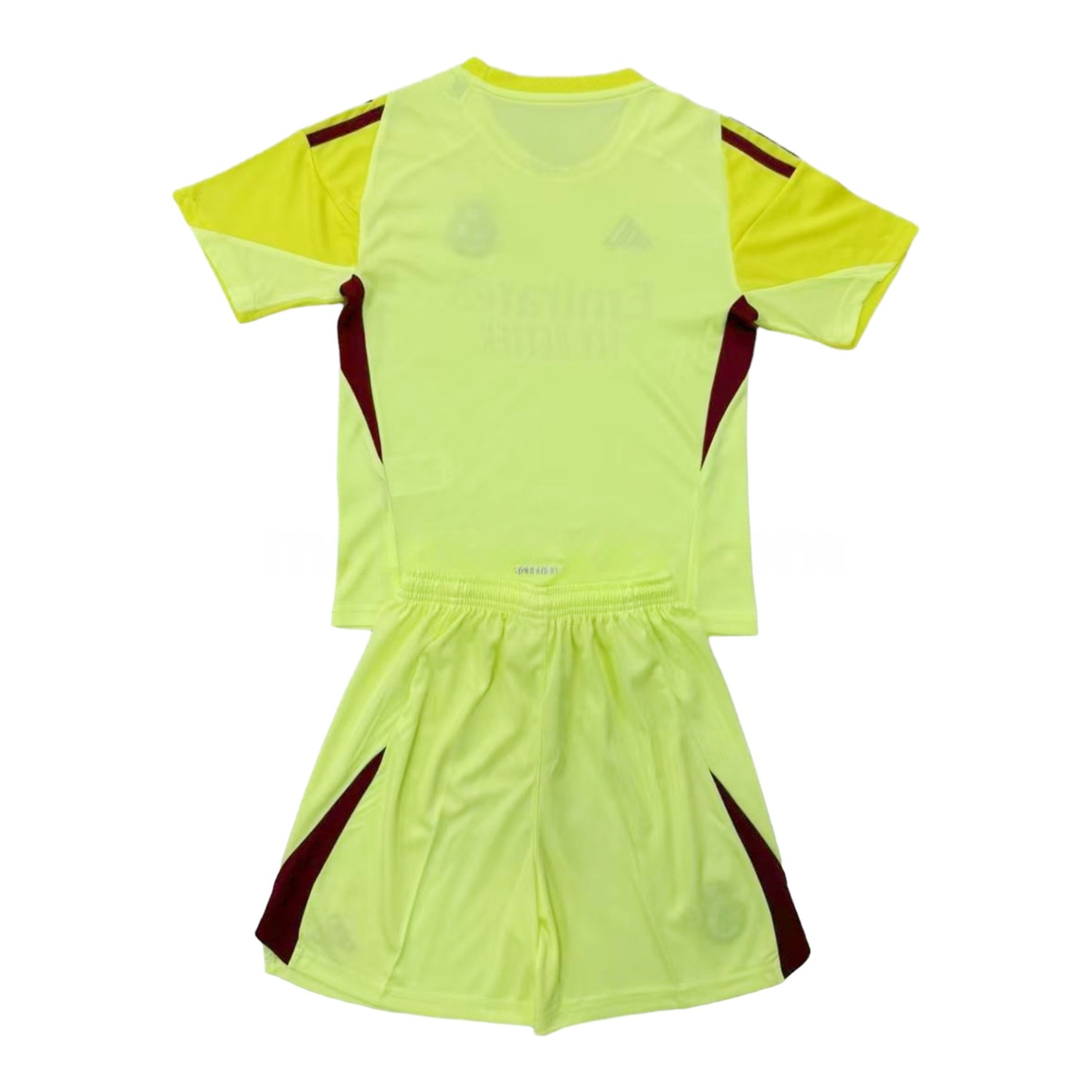 Real Madrid 25-26 Light Yellow Goalkeeper Kids Kit - Unitedfutballjersey