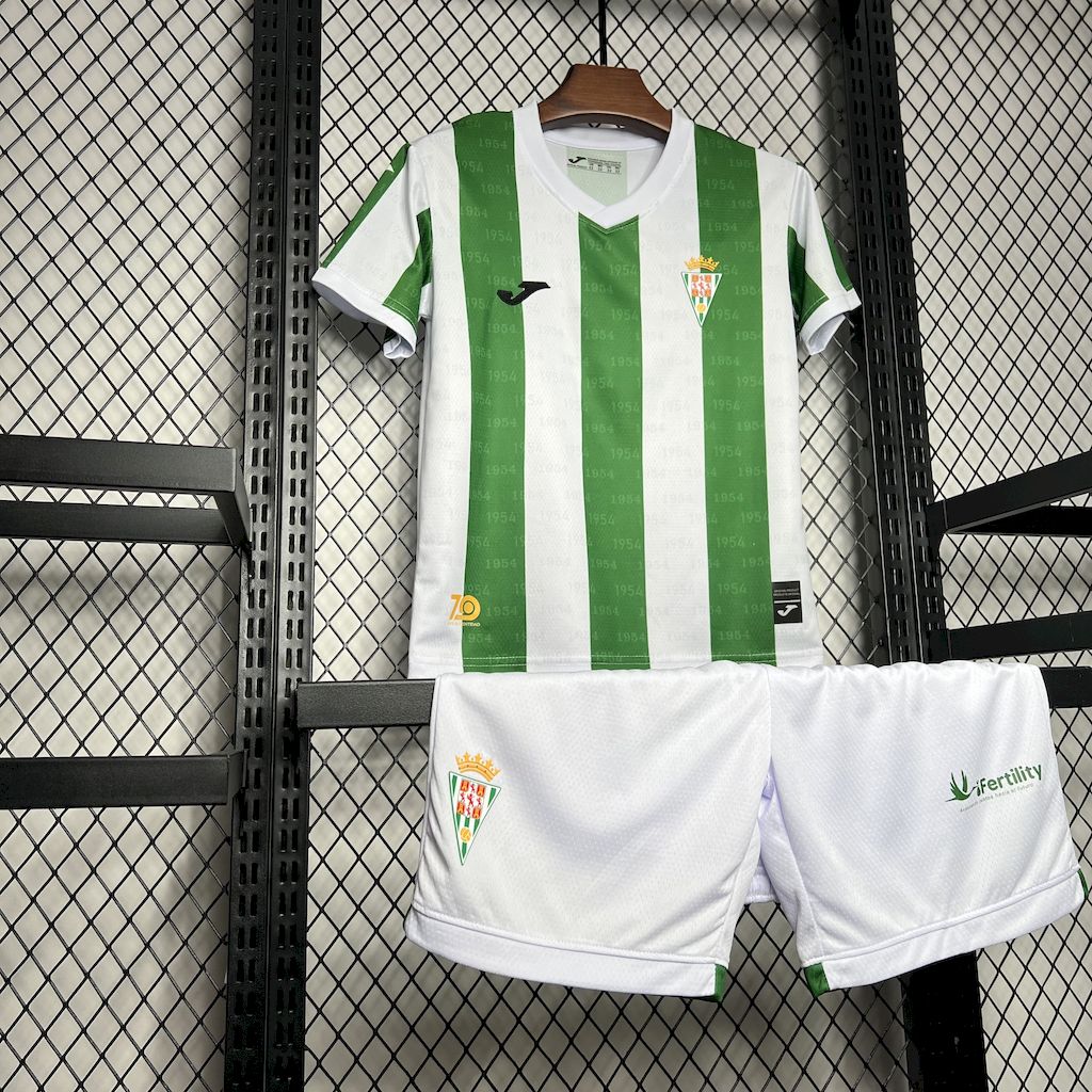 Cordoba CF 24-25 Home Kids Kit - Unitedfutballjersey