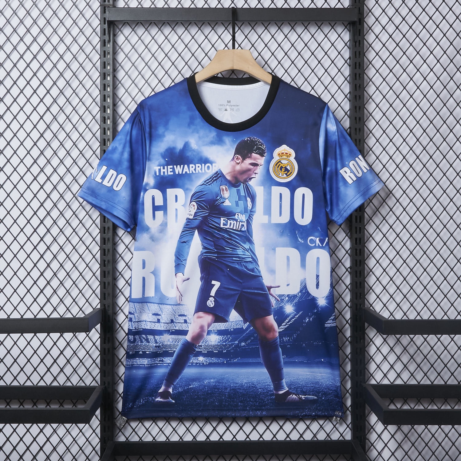 Cristiano Ronaldo Real Madrid 2017-18 Away Career Commemorative Jersey - Fans Version - Unitedfutballjersey