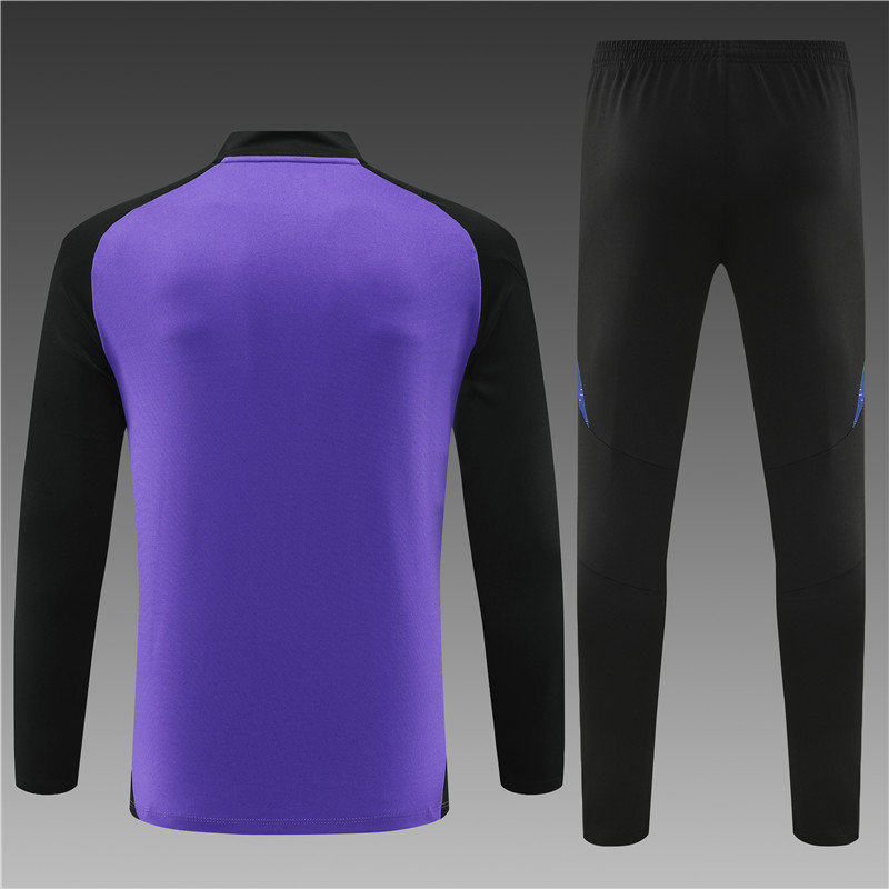 Germany 2024 Long Sleeve Training Set - Purple With Black - Unitedfutballjersey
